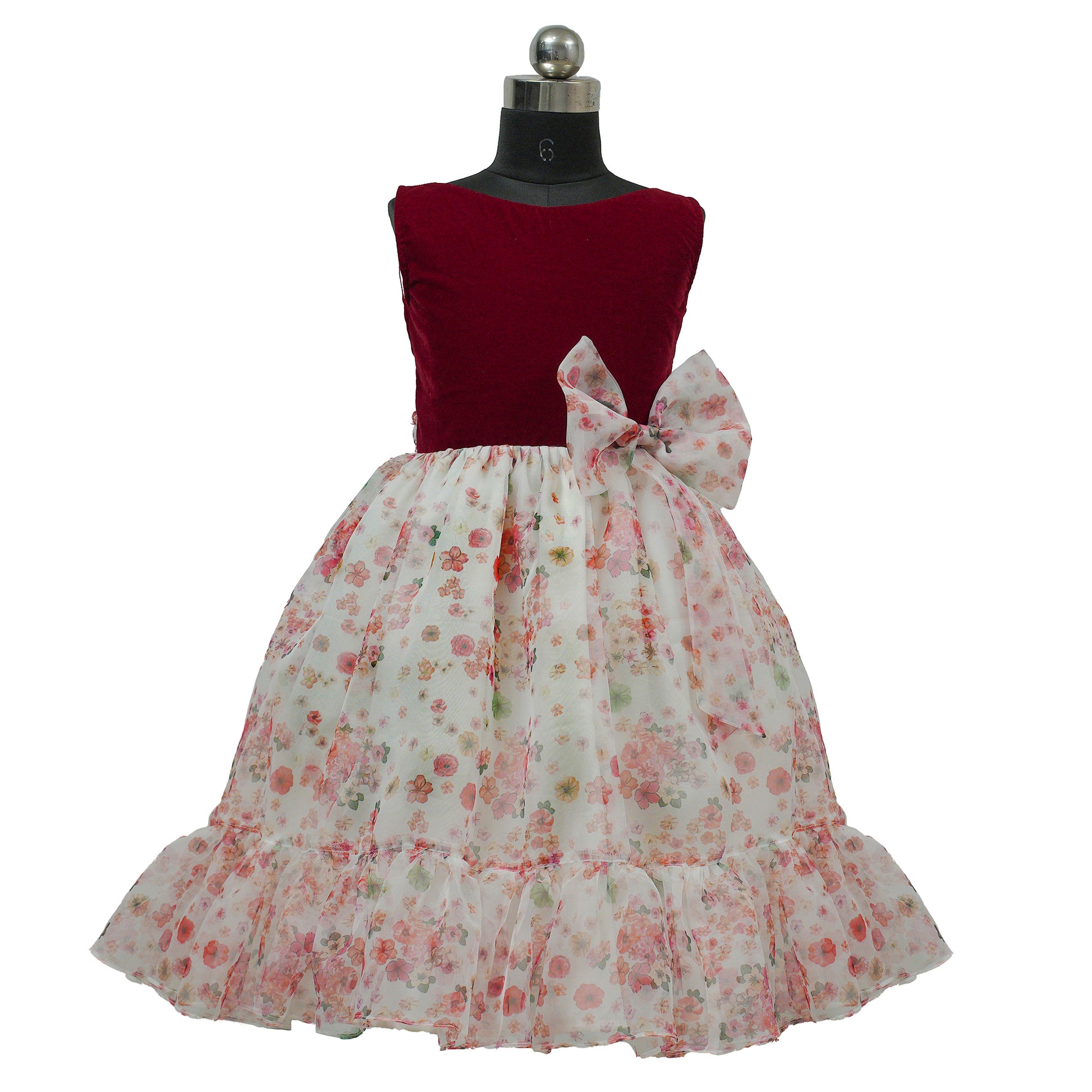 Best Buy New fashion Frock Designer Christmas Dresses for Girls New Arrivals in Kids' Fashion Cute Christmas Outfits Top Online Retailers for Kids' Fashion Exclusive Holiday Dress Deals  Unique Designer Girls Party Collection velvet & printed organza Designer Christmas Dresses for Girls