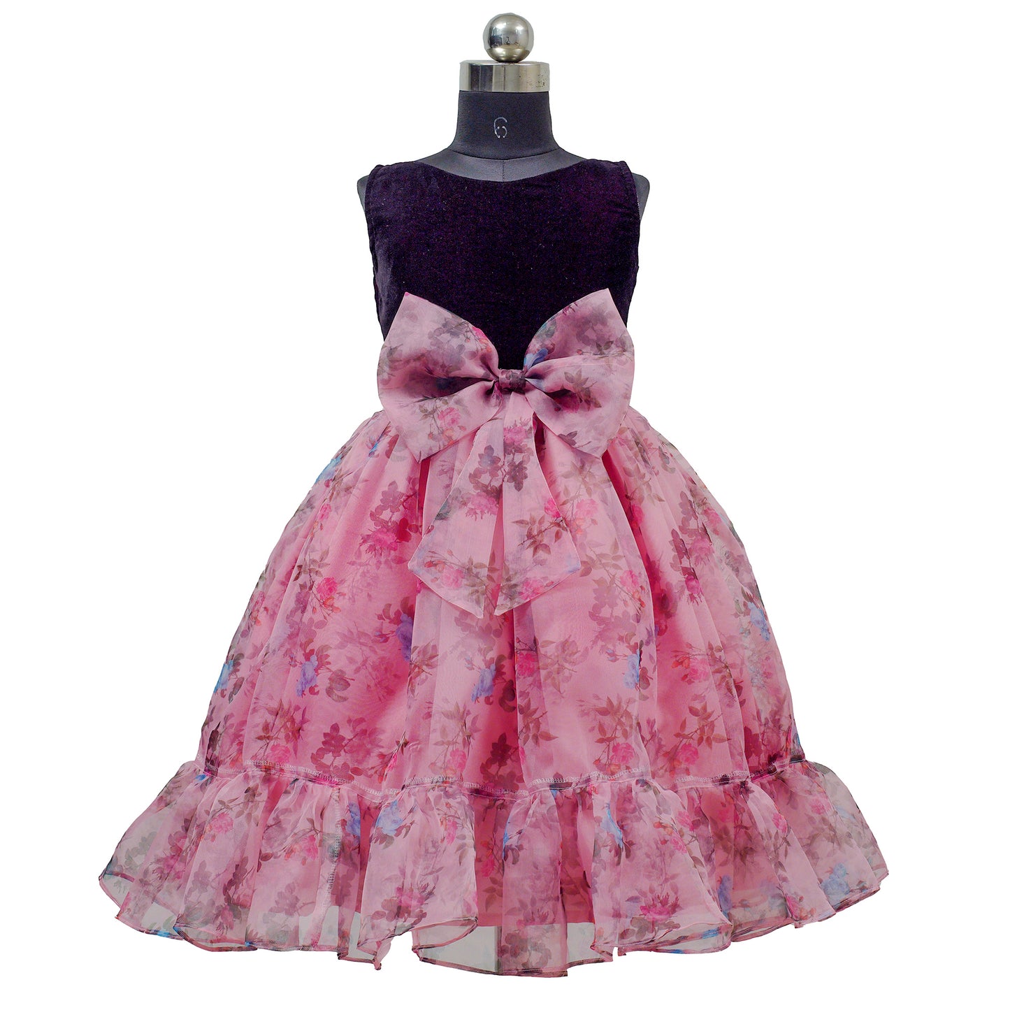 HEYKIDOO new design party wear dress latest designer kids girls clothing stylish comfortable party frock 2023 floral organza velvet pink & purple knee length birthday party dress online shopping India Designer Christmas Dresses for Girls New Arrivals in Kids' Fashion Cute Christmas Outfits Top Online Retailers for Kids' Fashion Exclusive Holiday Dress Deals