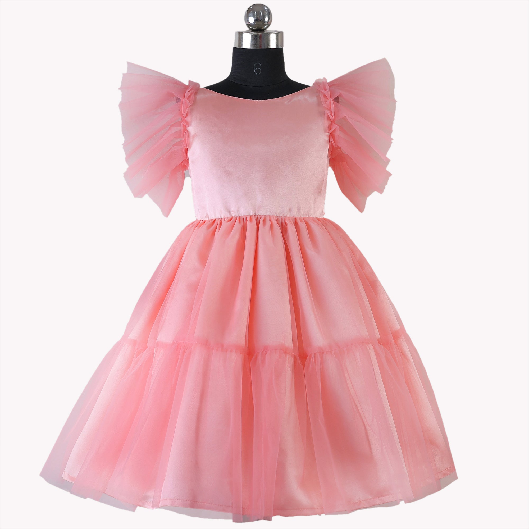 Godderr Kids Girls Solid Color Princess Dresses Party Dress Bow Shoulder  Piano Performance Dress for Baby Girls 3-13Y - Walmart.com