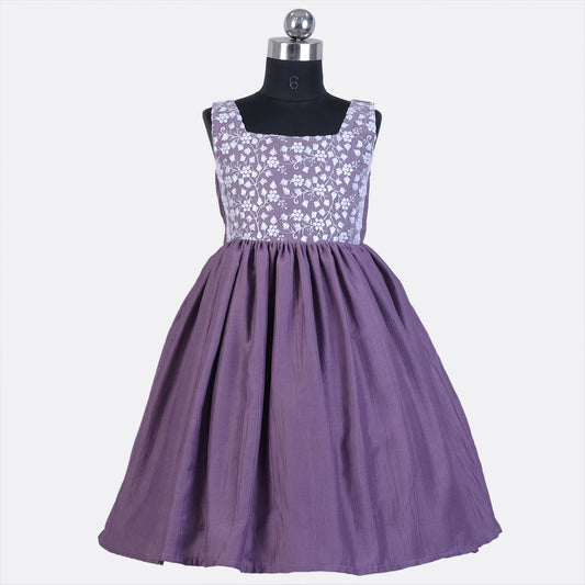 beautiful casual designer frocks floral embroidered unique stylish comfortable clothing for girl child exclusive kidswear at heykidoo