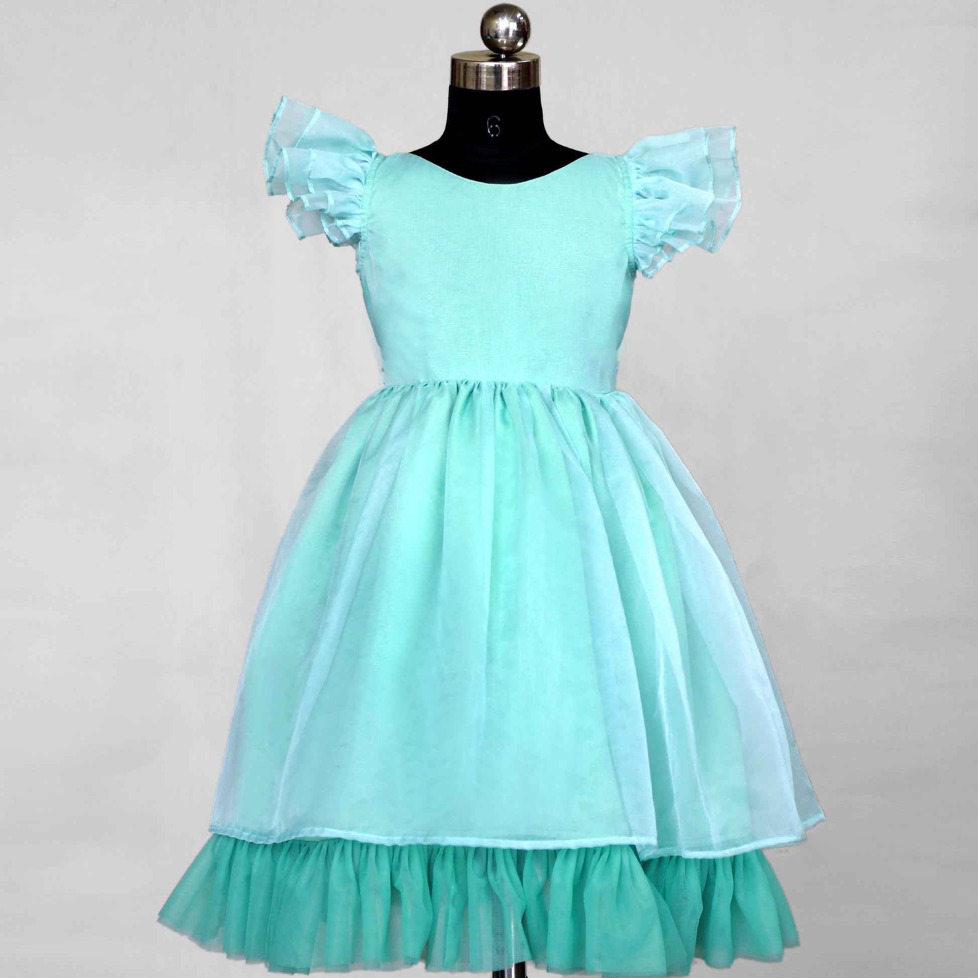New party wear dresses for kids designer dress online indo western party wear for girl  7 year olds birthday frocks childrens party wear dress peach organza tissue birthday outfit at heykidoo 