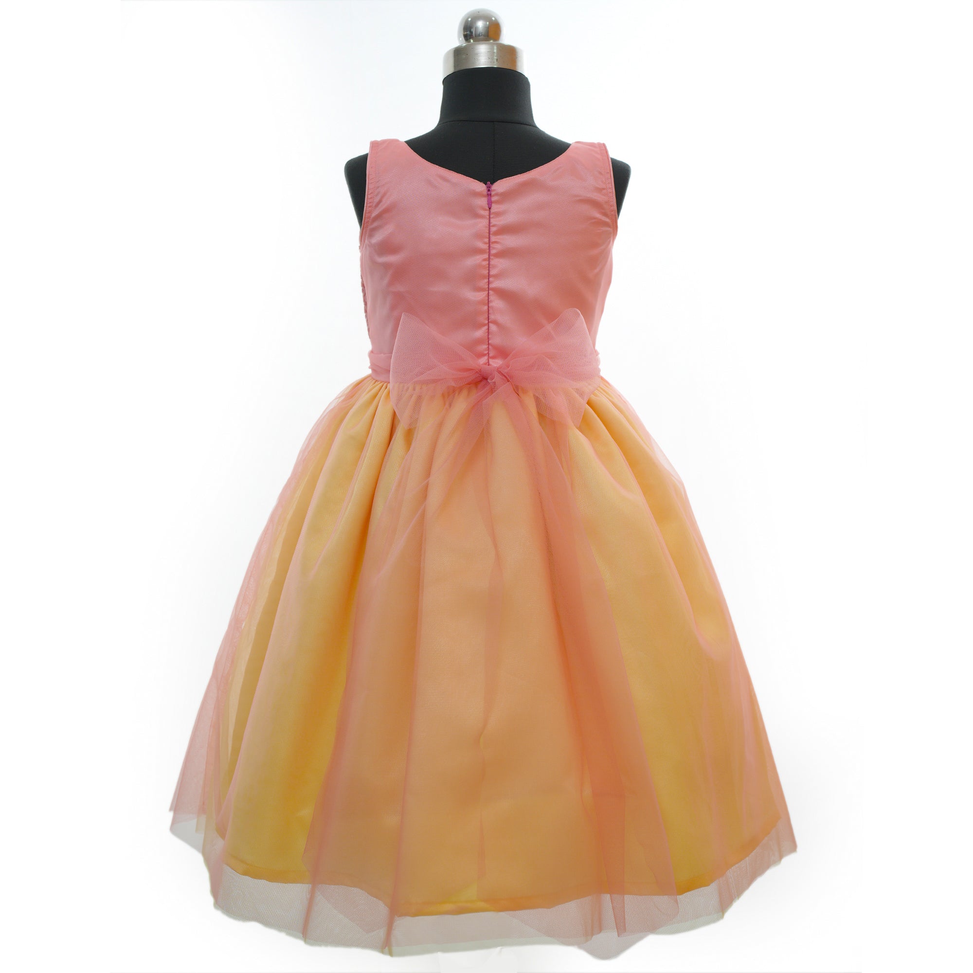 Buy Kids Girls Yellow Chanderi Cotton Tiered Dress Festive Wear Online at  Best Price | Cbazaar
