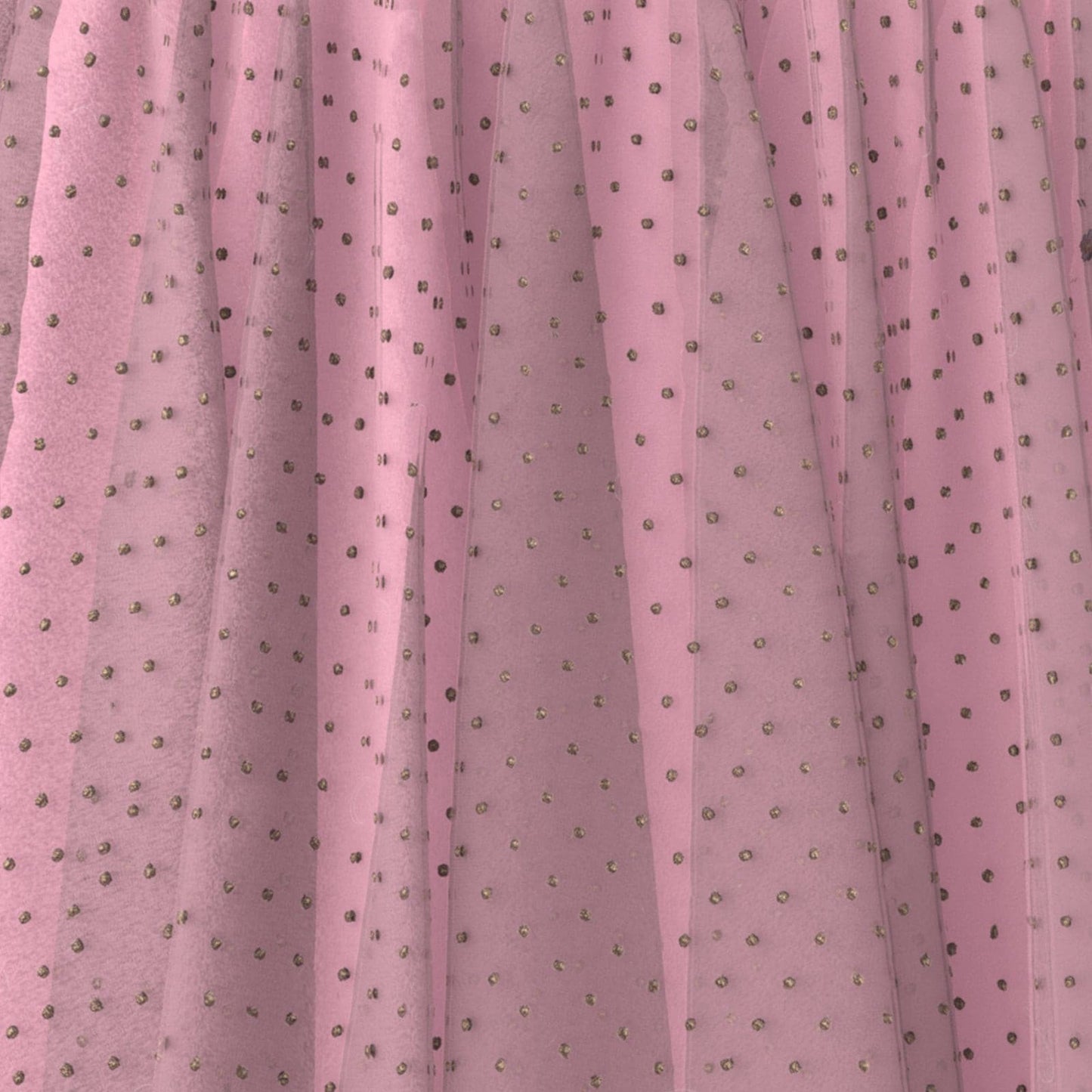 HEYKIDOO Girls Velvet Yolk Net Party Gown & Matching Mask-Pink - HEYKIDOO