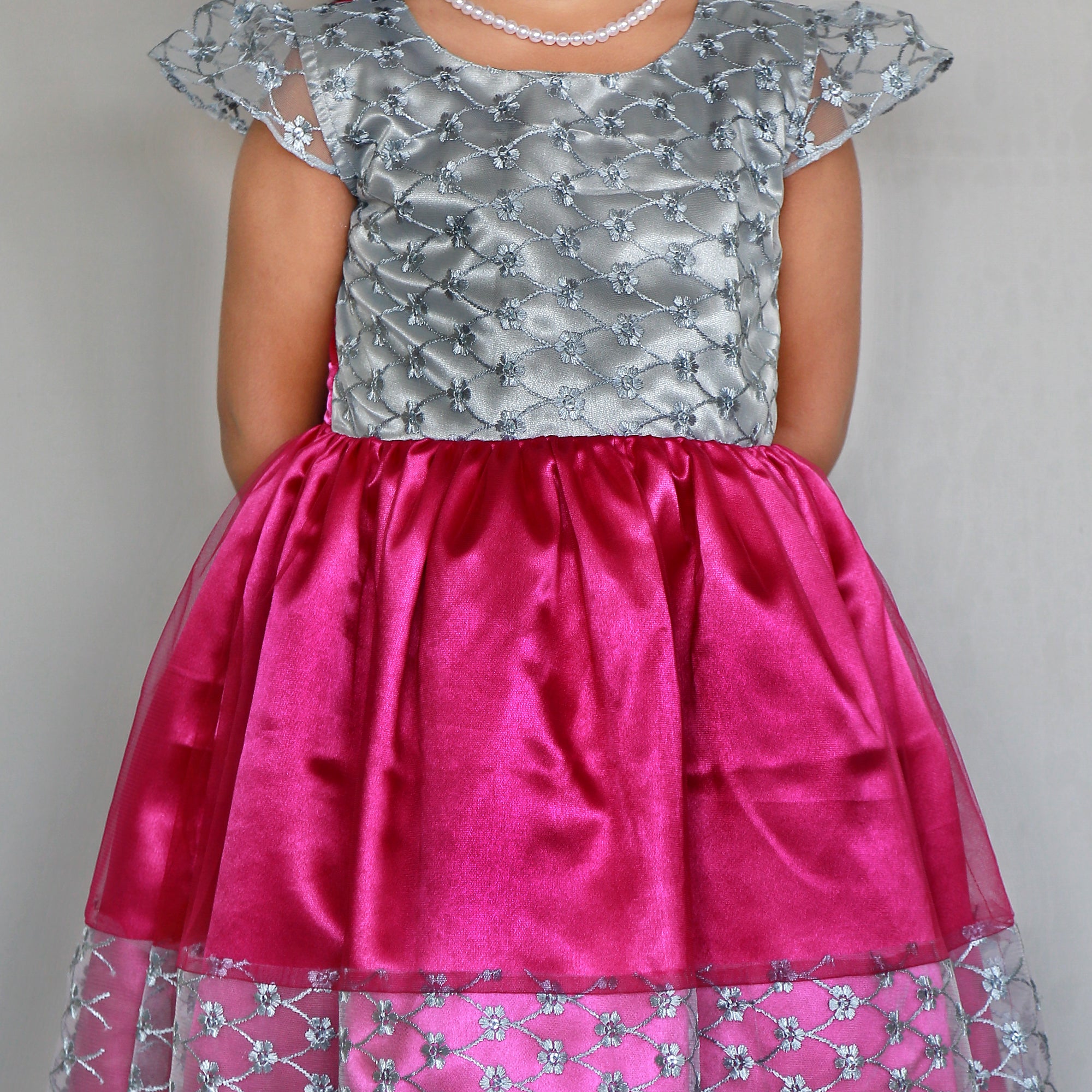 Peach hue pretty designer floor length net gown - G3-GGO0479 |  G3fashion.com | Gowns for girls, Kids gown, Kids dress patterns